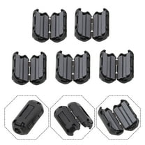 5PCS Ferrite Core Noise Suppression 3.5/5/7/9/13mm Toroidal Core Ferrite Bead Clip Choke Cable Clips Wiring Accessories