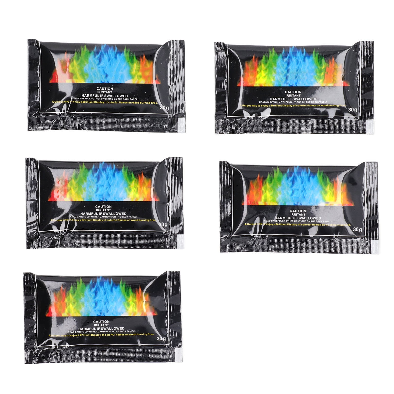 5PCS Fire Color Changing Packets, Long Lasting Pulsating Flame Color