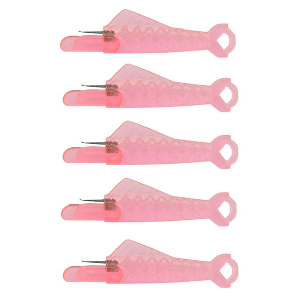 5PCS Fish-Shaped Needle Threaders,Plastic Hand Sewing Threaders for DIY & Cross-Stitch Sewing Needle Threader, Hand Machine Threader, DIY Craft Threader, Plastic Needle Threading Tool(B)