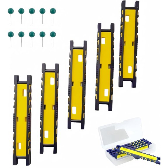 5PCS Fishing Hook Holder Fishing Leader Line Board for Storing Fishing Line Rigs Foam Board Organizer with Tackle Box