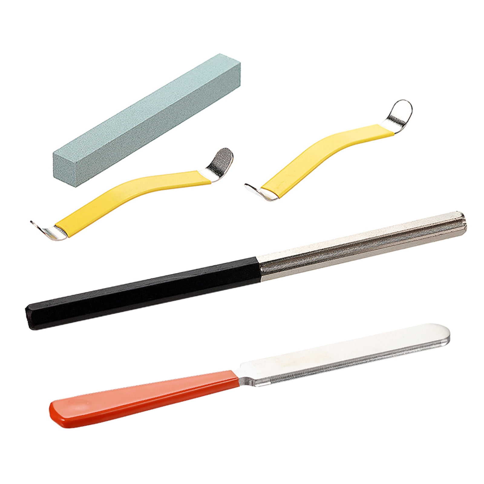 5PCS Flexible Fret Care Accessories Comprising Crowning File Polishing Courage Metal Texture for Multiple Instruments