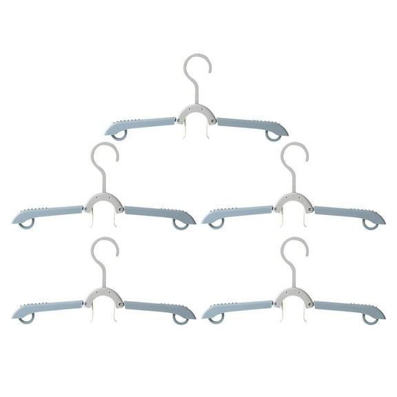 5PCS Foldable Travel Hangers, Portable Folding Travel Hangers, Collapsible Hangers for Clothes, Space Saving Hangers for Clothes, Non-Slip & Lightweight for Home and Travel