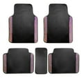 thumbnail image 1 of 5PCS Front And Rear Car Floor Mats Universal Size Easy To Clean With Bling Rhinestones, 1 of 7