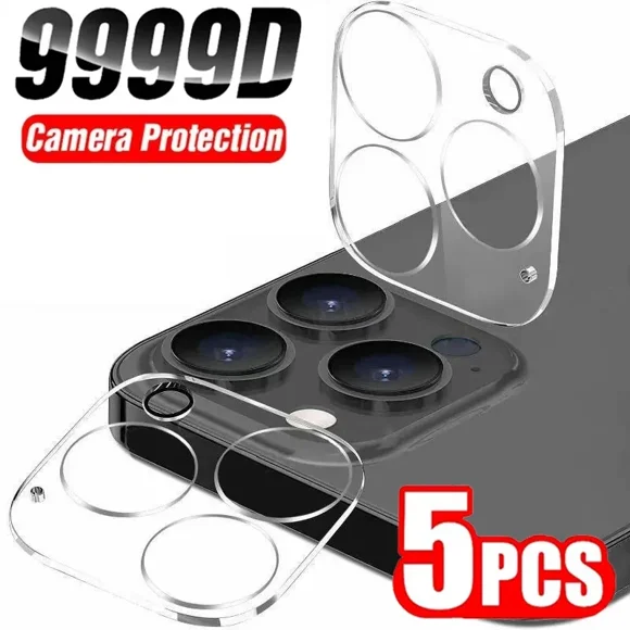 5PCS Full Cover Camera Lens Protector Glass for IPhone 11 12 13 14 15 Pro Max 13 Mini for IPhone XS X 14 15 Plus Tempered Glass (For iPhone 14 Plus,5PCS Lens Glass)