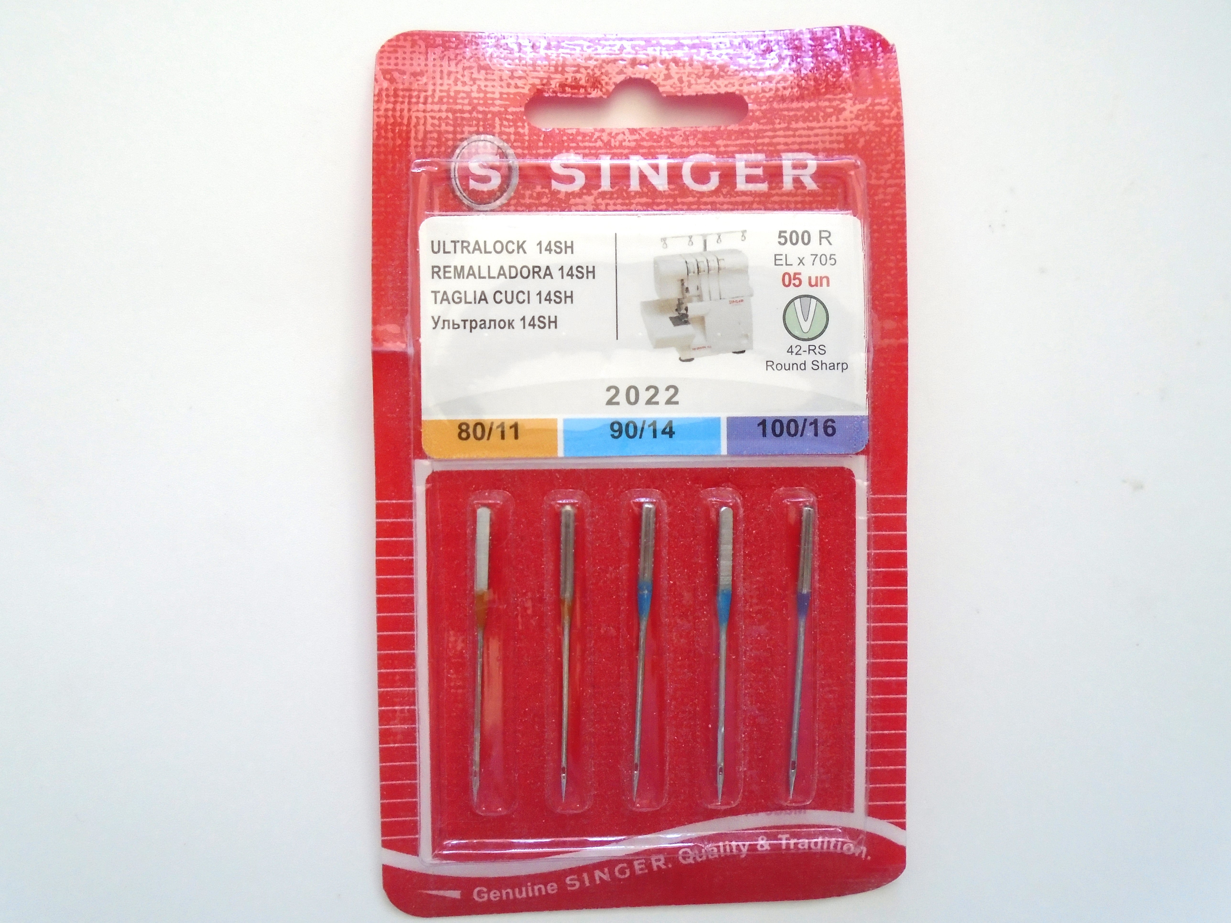 Serger Needles, Singer Type 2022 (5pk) : Sewing Parts Online