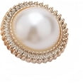 thumbnail image 1 of 5PCS Gold White Pearl Buttons Fastener - Versatile Sewing Accessories for DIY Garment, Clothing, Handmade Projects, and Scrapbooking, 1 of 6