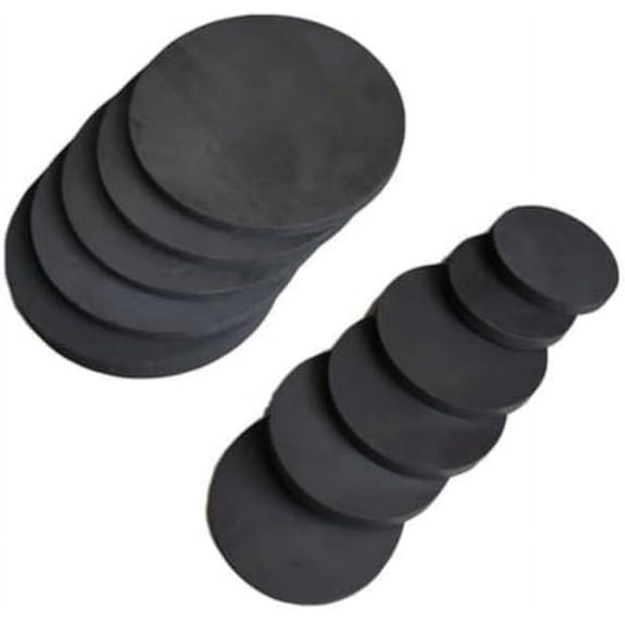 5PCS Graphite Disc, High Purity Graphite Round Plate, High Strength, High Density and High Purity Graphite Round Sheet (5, Thickness 1mm, Diameter 100mm)