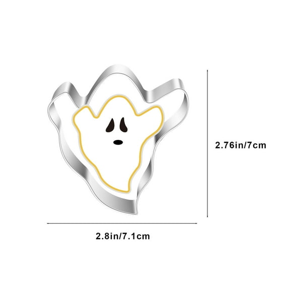 5PCS Halloween Cookie Cutters - Holiday Stainless Steel Halloween Cookies Cutters Metal Baking Cutter Molds for Party Decorations