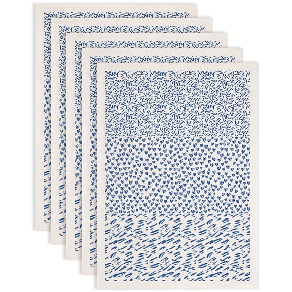 5PCS Hearts Underglaze Paper Transfer Lines Transfer Paper for Clay Ceramic Porcelain Under Glaze Transfers for Blue Underglaze Decal Papers Gifts