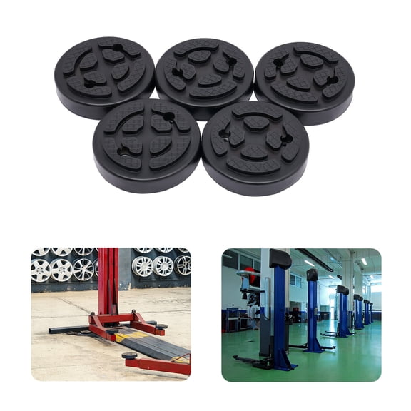 5PCS Heavy Duty Round Rubber Arm Pads Lift Pad For For Auto Lift Car Truck Hoist