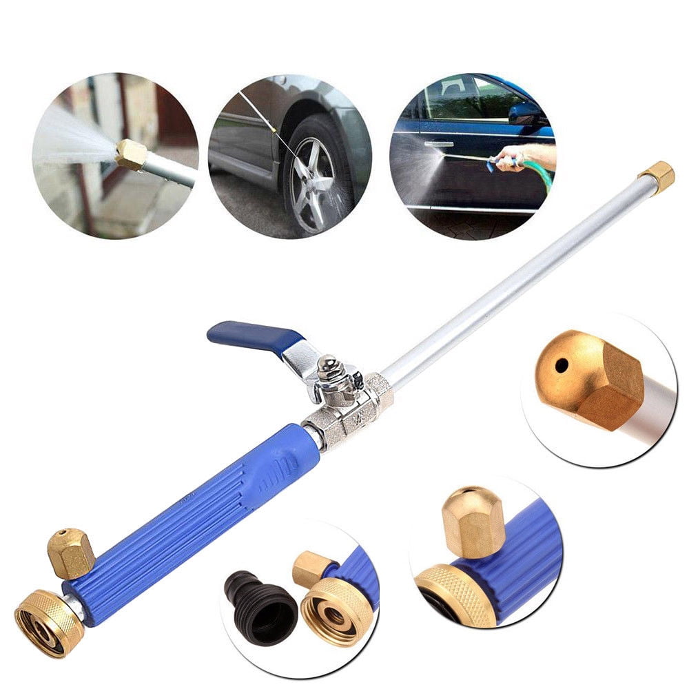 High Pressure Power Washer Spray Gun & Wand Attachment - Blue, Assembly Required - Garden Hose
