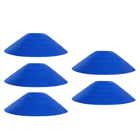 5PCS High Visibility Round Safety Cones for Sports Coaching Basketball Football