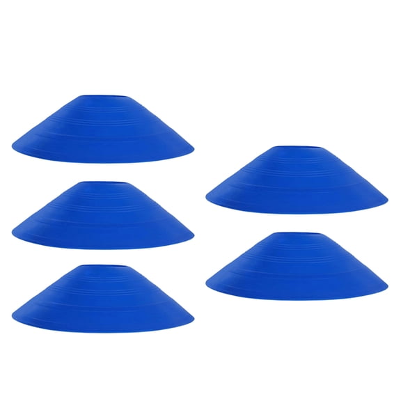 5PCS High Visibility Round Safety Cones for Sports Coaching Basketball Football