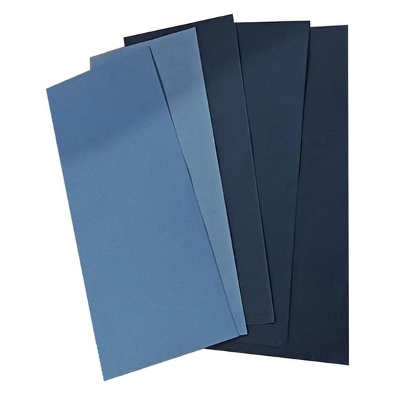 5PCS Industrial Grade Sandpaper Sheets 9x3.6 Inch, Assorted Grit Abrasive Paper for Metal, Stone & Automotive