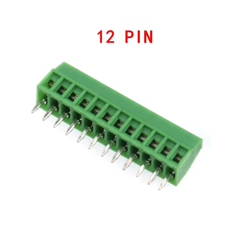 5PCS KF128 2.54mm PCB Mini Screw Terminal Blocks Connector for Wires KF128-2.54 2P 3P 4P 5P 6P 7P 8P 9P 10P 12P 16P Terminal - 12 PIN
