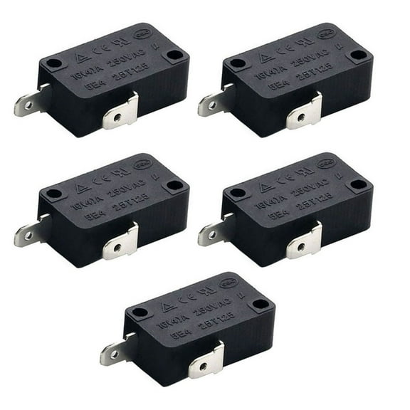 5PCS KW1-103 Micro Switch Normally Close Switch 2 Pin Micro Switch for Microwave Oven Washing Machine Rice Cooker 16A 250V