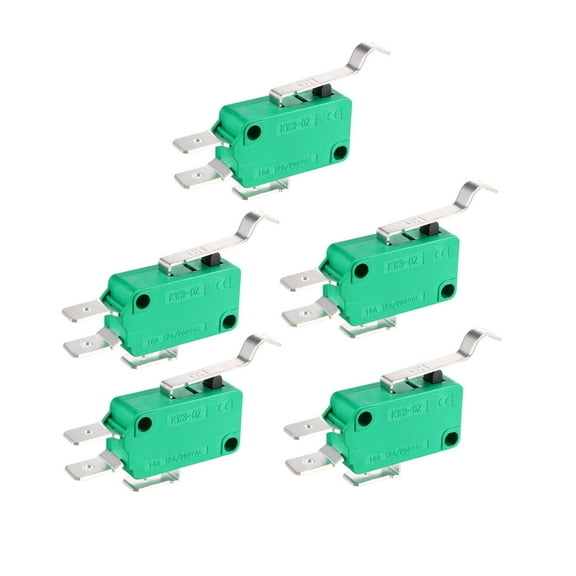 5PCS KW3-OZ-4 16A 125/250VAC Simulated R Lever Micro Limit Switches