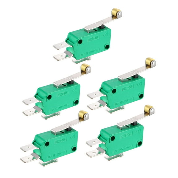 5PCS KW3-OZ SPDT NO NC Roller Lever Type Micro Limit Switches