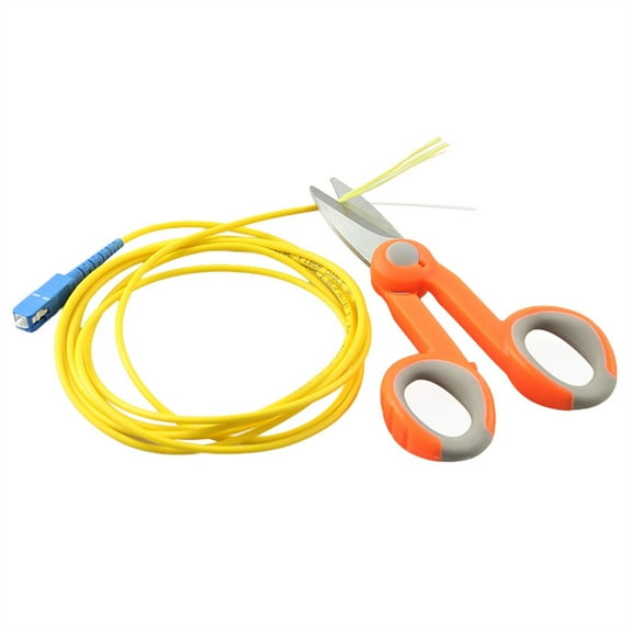 5PCS Kevlar Cutter Tools /Fiber Cable Cutting / Slip-resistant Scissors / Steel Electrician Scissors ,Precise Cleaving