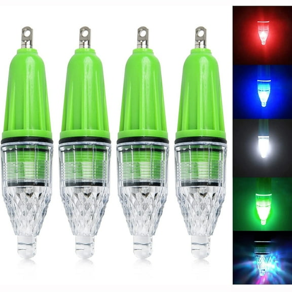 5PCS LED Fishing Light Deep Drop Fishing Lights Waterproof Underwater Flicker Fishing Lights Glow Bait Lure Lamp Fishing Tackle