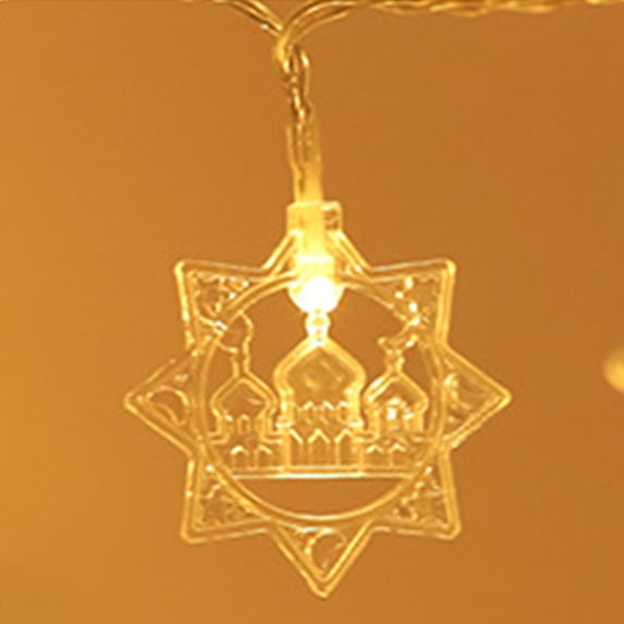 5PCS LED String Lights Warm White Curtain Fairy Lights for Bedroom Wedding Party Decorations Palace 1.8m 10LED 2 Sections Long Bright