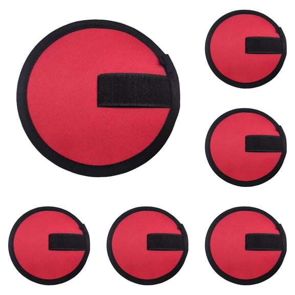 5PCS Lure Shield' Fishing Lure Cover, Rod Armour Lure Wrap, 6 Inch Fishing Lure Covers Bait Gloves Fish Hook Storage Protectors Pole Sleeve Guard To Keep Fishermen Fishing Safe for Fishing Rod(Red)