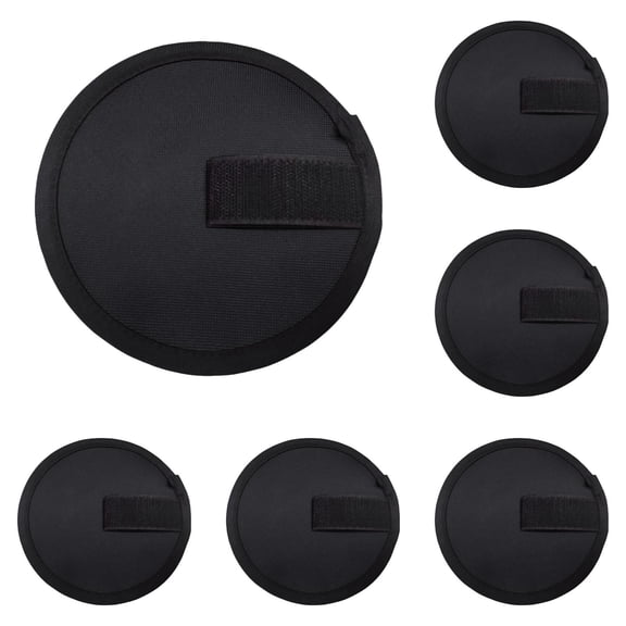 5PCS Lure Shield' Fishing Lure Cover, Rod Armour Lure Wrap, 6 Inch Fishing Lure Covers Bait Gloves Fish Hook Storage Protectors Pole Sleeve Guard To Keep Fishermen Fishing Safe for Fishing Rod(Black)