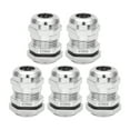 thumbnail image 1 of 5PCS M16*1.5 Metal Waterproof Connector Fastener Locknut Stuffing Cable Gland, 1 of 5
