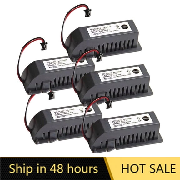 5PCS MR-J3BAT PLC Battery 3.6V 2000mAh for Mitsubishi MELSERVO MR-J3 with Plug US STOCK Brand New