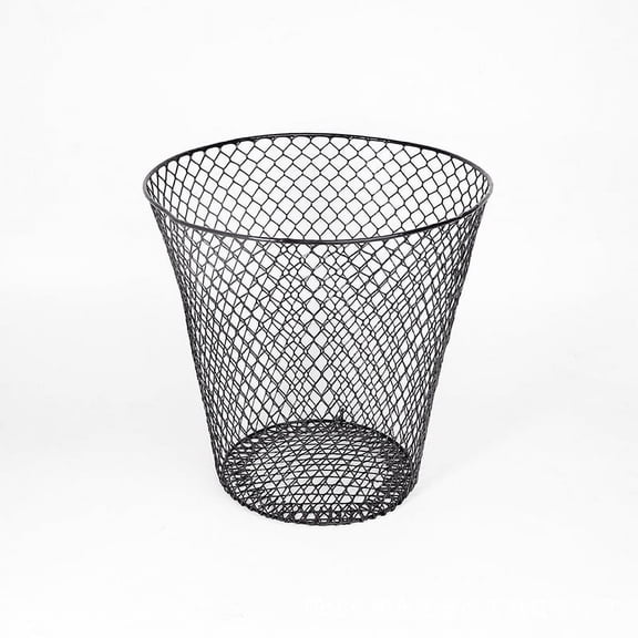 5PCS Mesh Can - Round Wire Waste Basket, Lightweight Open Top Office & Desk Garbage Bin, Home, School, Recycling Wastebasket, Multipurpose Storage for Custom Organization