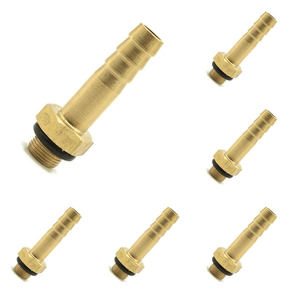 5PCS Metal Gas Stove Valve Adapter Camping Cookware Connector for Flat Propane Tank to Hose Burner BBQ Picnic Lightweight 49mm Long