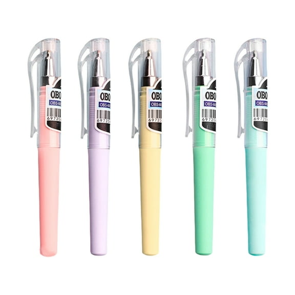 5Pieces Mini Short Gel Pen 0.5mm Smooth Writing Quick Dry Inks Pocket Size Gel Pen For Journaling Note Taking Writing