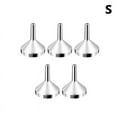 thumbnail image 1 of 5PCS Mini Kitchen Oil Jams Liquid Funnel Metal Funnel Wide Mouth Funnel For Canning Bottles Kitchen Supplies, 1 of 8