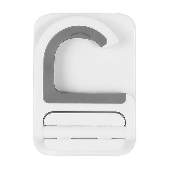 5PCS Mop Holder Wall Mounted Hook For Mops Utility Hooks For Cleaning Tools Holder Self Clinging No Drilling Super Non Mop Dustpan Hanger For Home Kitchen Metal Organizer Wire Rack Parts Hook Wall
