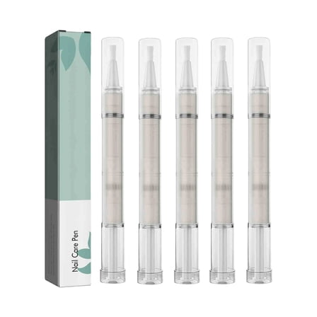 5PCS Nail Care Pen, Nail Strengthener, Cuticle Oil for Nails, For Moisturize Strengthen Nail Care Oil, Finger Edge Manicure Nourishing Pen, Anti-Hangbnail removal, Nail Skin Edge Care