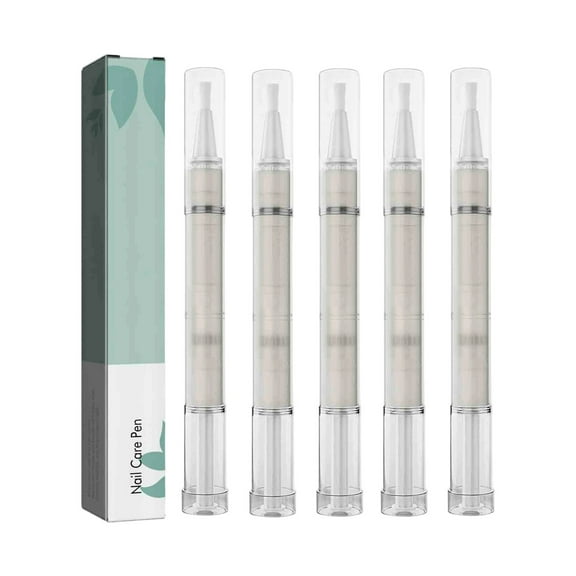 5PCS Nail Care Pen, Nail Strengthener, Cuticle Oil for Nails, For Moisturize Strengthen Nail Care Oil, Finger Edge Manicure Nourishing Pen, Anti-Hangbnail removal, Nail Skin Edge Care