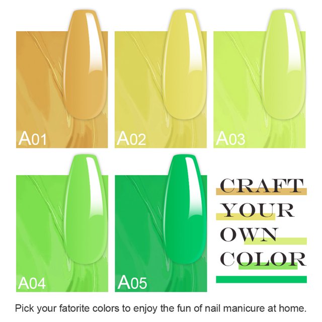 5PCS Nail Color Glue Nail Glue Pure Color Nail Art Phototherapy Tape