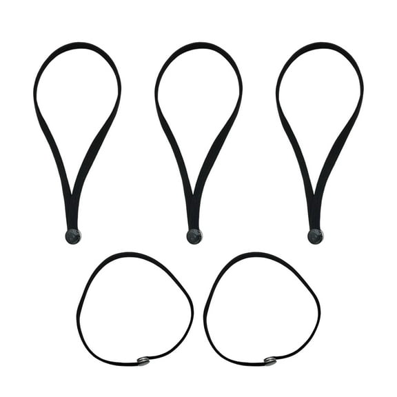 5PCS Nylon Hair Scrunchies Adjustable Elastic Bands for Puff Curly Hair Stretchy Daily Use Women