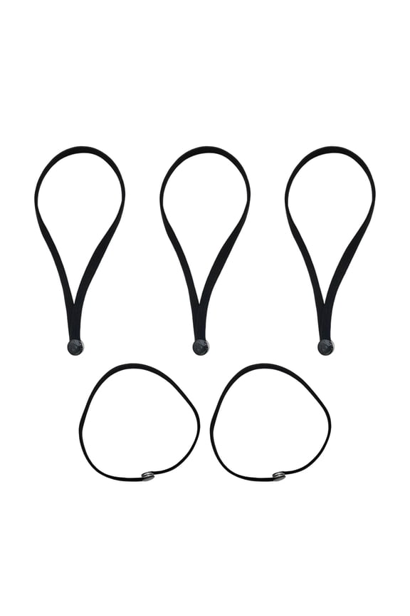 5PCS Nylon Hair Scrunchies Adjustable Elastic Bands for Puff Curly Hair Stretchy Daily Use Women