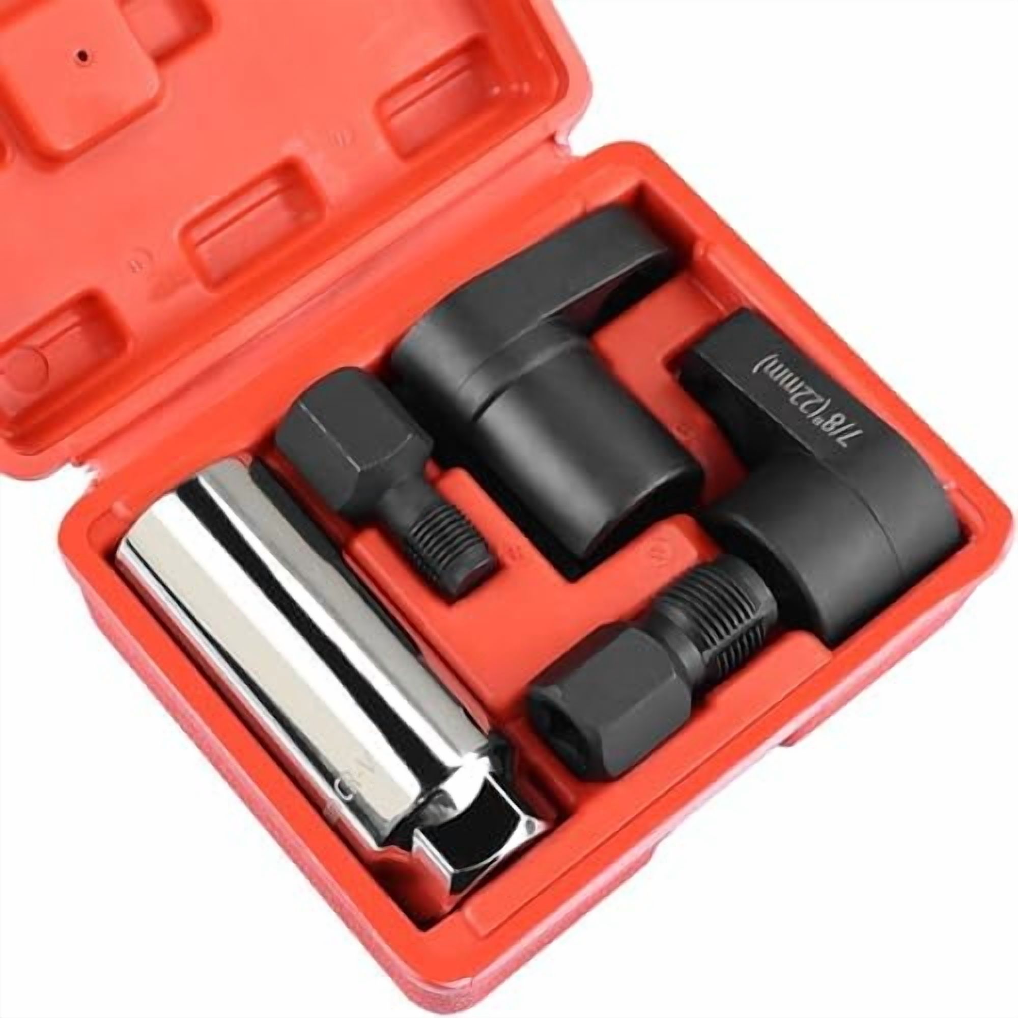 O2 Sensor Offset Socket 5PCS O2 Oxygen Sensor Socket Set, 3/8 in Drive, 7/8 in (22mm), Premium ...