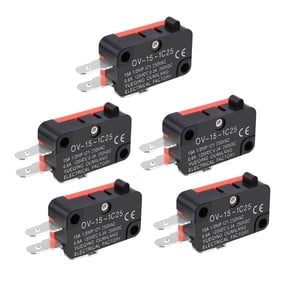 5PCS OV-15-1C25 15A 125/250V AC 3 Terminals Snap Button Type Micro Switch