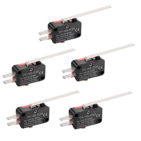 5PCS OV-153-1C25 SPDT NO NC 3 Terminals Long Straight Lever Action Switches