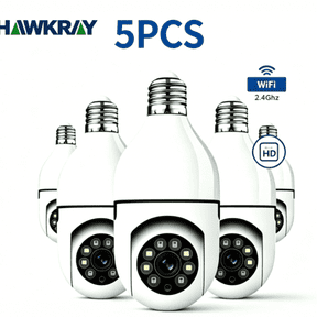 5PCS PTZ Security Camera, 2.4/5GHz WIFI, Color Night Vision, Two-Way Audio, Motion Alert