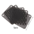 thumbnail image 1 of 5PCS PVC Fan Dust Filter PC Dustproof for Case Cuttable Computer Mesh Cover 40mm Mesh Black, 1 of 10