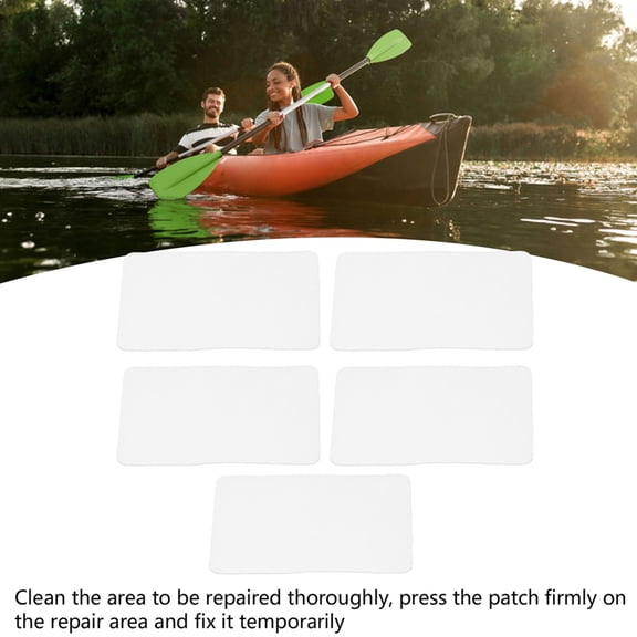 5PCS PVC Repair Patches for Inflatable Boats, Kayaks Couches, Waterproof Leak Fix Kit