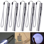 5Pack Penlight Rechargeable Flashlights USB Pen Light Moon Light LED Pocket Light for Camping Outdoor Emergency Inspection