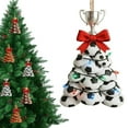 thumbnail image 1 of 5PCS Personalized Sports Christmas Tree Ornament,2D Acrylic Basketball,Soccer,Rugby Ornament,Holiday Gift For Sport Lovers,Players(Soccer), 1 of 9
