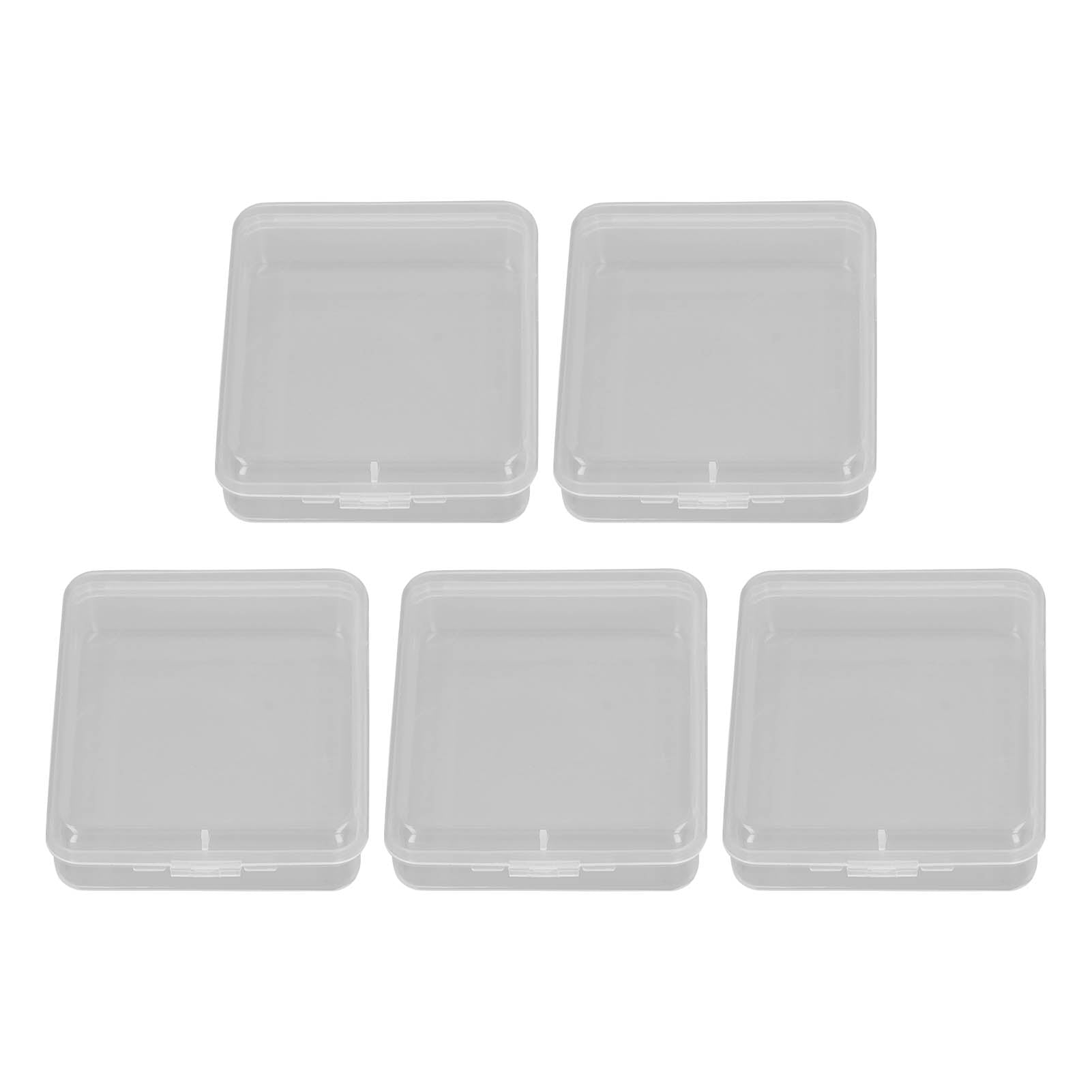 5PCS Plastic Storage Boxes Empty Packaging Box Rectangular Container ...