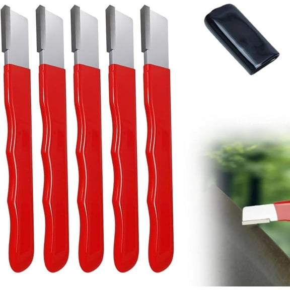 5PCS Pocket Blade Sharpener,2025 Mini Portable Garden Tool Sharpener Multipurpose Usage Knife Sharpener for Kitchen Garage Outdoor (5PCS-Red)