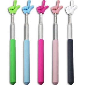 5PCS Pointer Stick For Classroom Multipurpose Teacher Pointer Stick, Extendable Classroom Pointer And Finger Pointer Stick, Engaging Colors Classroom Essentials For Effective Presentations